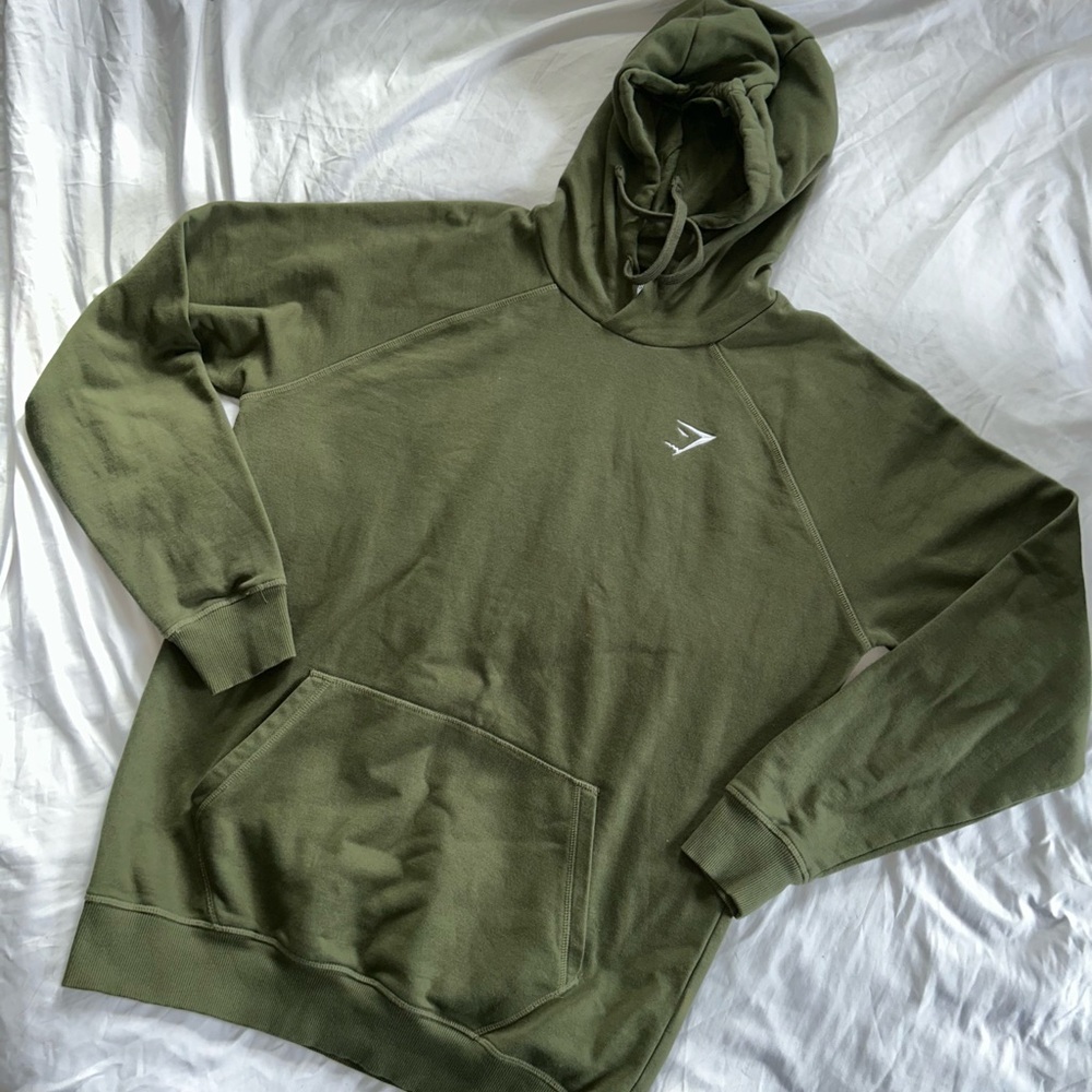 Gymshark Men's Green Hoodie